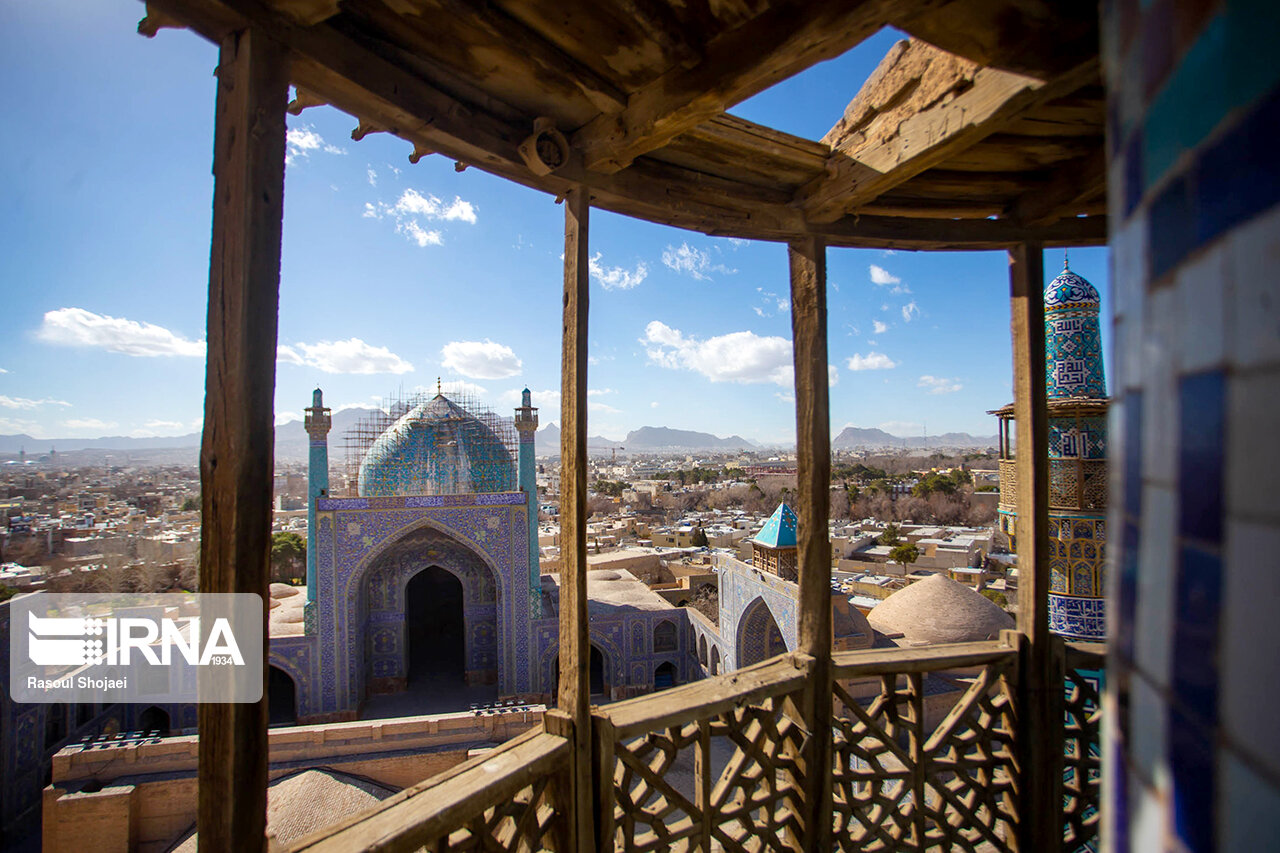کالبد سازه گنبد مسجد امام اصفهان پایش می‌شود
