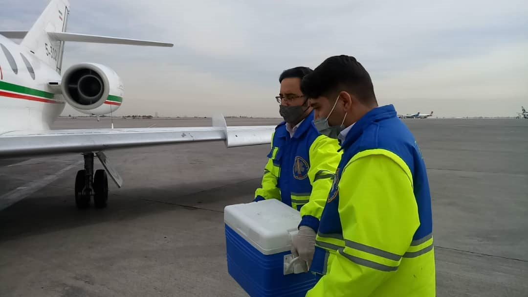 قلب اهدایی یک جوان متوفی اصفهانی با هواپیما به تهران منتقل شد