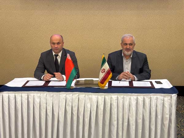 Iran, Belarus ink economic co-op MOU