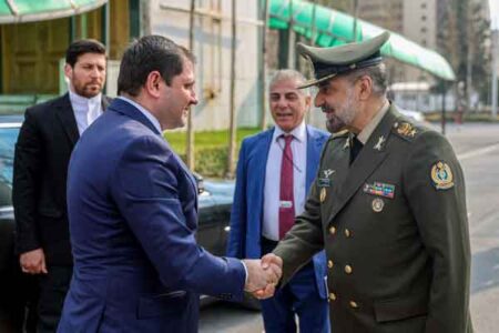 Armenian defense minister in Tehran for talks