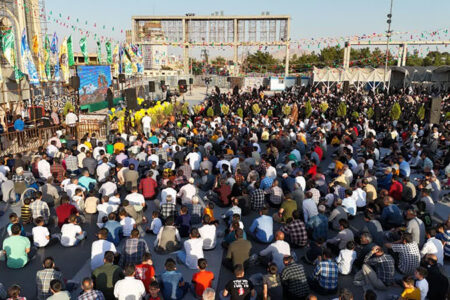 جشن ۱۰ هزار نفری روز عید غدیر در حرم مطهر حضرت زینب (س) خواهر امام رضا (ع)