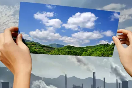 پنج‌شنبه نارنجی آسمان اصفهان