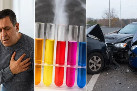 تصادف، سکته و سرطان