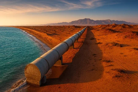 افتتاح طرح انتقال آب دریای عمان به فلات مرکزی با دستور مسعود پزشکیان