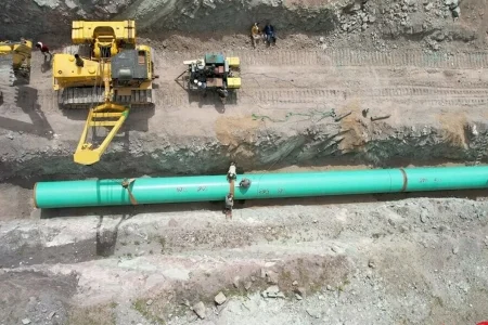 پیشرفت ۷۵ درصدی طرح انتقال آب به طول حدود ۳۳۰ کیلومتر