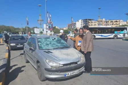بازدید و تأیید خسارت بیش از ۴۵۰ خودرو در اصفهان پس از حملات اخیر
