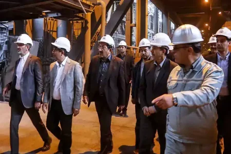 برگزاری جلسه پروژه بازسازی هوشمند نواحی تولیدی و نیروگاهی فولاد مبارکه با حضور وزیر صمت و استاندار اصفهان