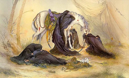 امام حسین (ع) با قیام عاشورا، تجسمی از آزادگی، عدالتخواهی و پایداری در برابر ظلم بود و در راه احیای ارزشهای ناب اسلامی، جان خود، خاندان و یاران باوفایش را فدا کرد تا به انسانها بیاموزد که کرامت انسانی و حقیقت، ارزش ایستادگی تا پای جان را دارد.