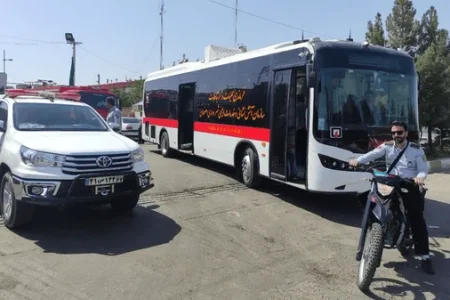 بزرگ‌ترین کاروان آتش‌نشانی اصفهان عازم مراسم تشییع در قم شد